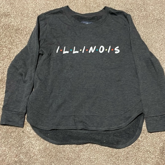 State of Mine Tops - Friends theme Illinois sweatshirt